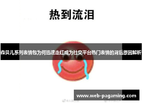 森贝儿系列表情包为何迅速走红成为社交平台热门表情的背后原因解析 森贝儿系列表情包为何迅速走红成为社交平台热门表情的背后原因解析