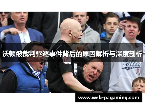 沃顿被裁判驱逐事件背后的原因解析与深度剖析