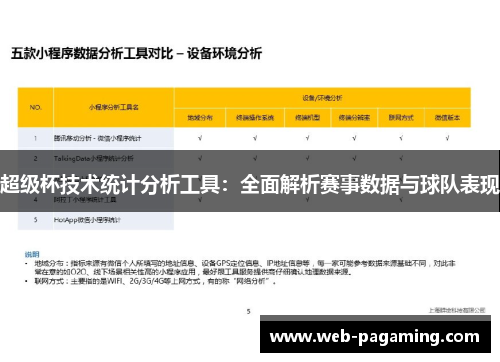 超级杯技术统计分析工具：全面解析赛事数据与球队表现