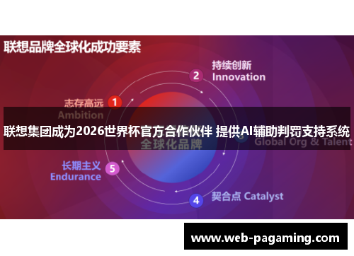 联想集团成为2026世界杯官方合作伙伴 提供AI辅助判罚支持系统 联想集团成为2026世界杯官方合作伙伴 提供AI辅助判罚支持系统